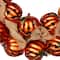 20'' Unlit Jack-O-Lantern and Burlap Ribbon Halloween Wreath
